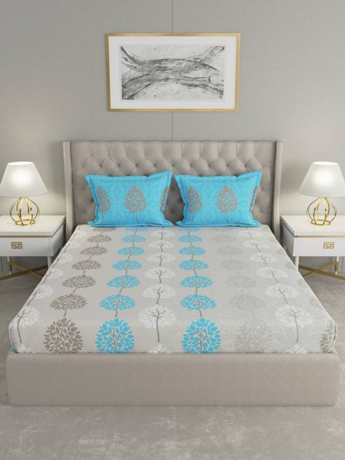 Raymond Home 144 TC Cotton Double Motifs Bedsheet