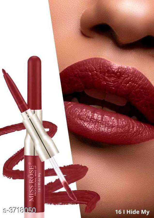 MISS ROSE Matte LIp Gloss With Lip Liner 16 Price in India