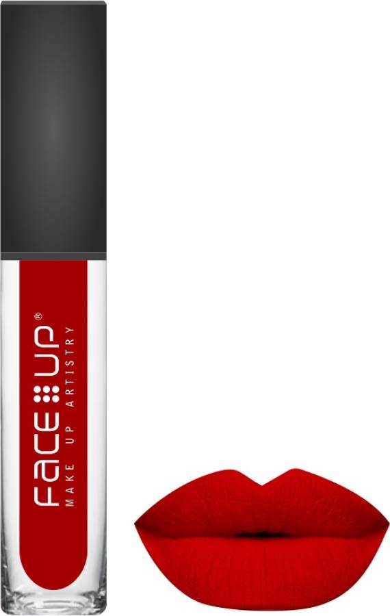 FACE UP KISS PROOF LONG WEAR MATTE LIQUID LIPSTICK 6ml (SHADE -6) Price in India