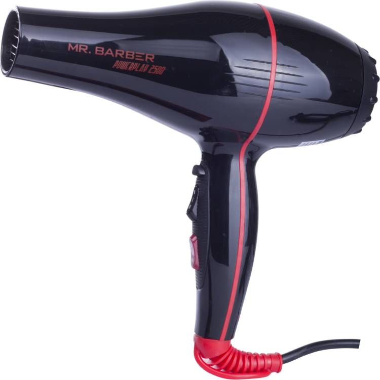 MR. Barber Power Play 2500 with 2 Air Flow Detachable Nozzles - Professional Hair Dryer Hair Dryer Price in India