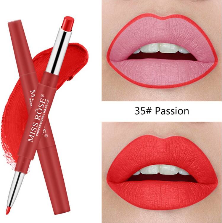 MISS ROSE Double Ended Velvet Lip Stick Pencils Makeup Kit (35) - Pack of 1 Price in India