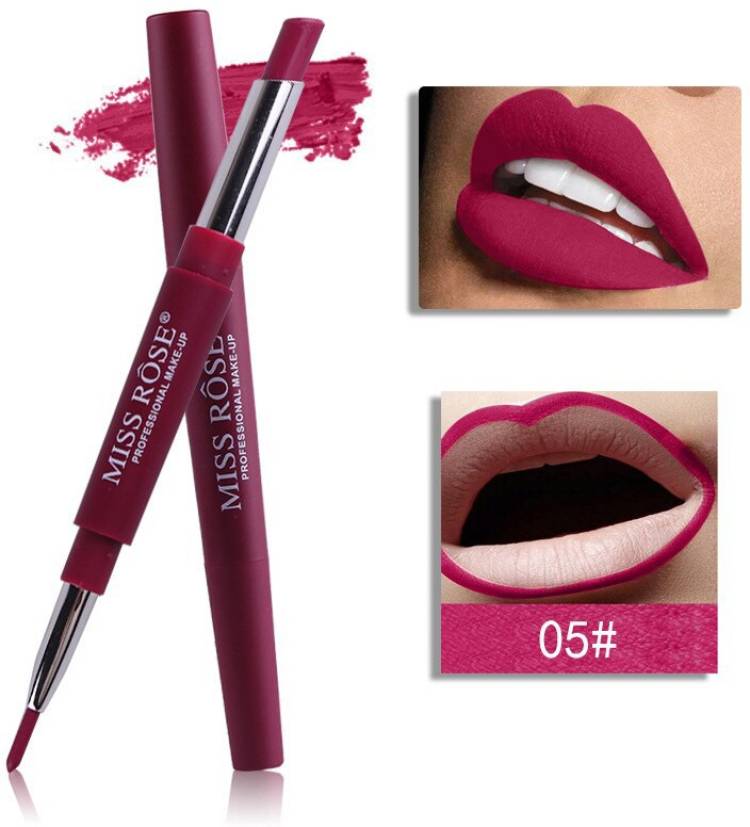MISS ROSE 2 in 1 Lip Liner and Lipstic For fabo Girls (PLUM LUSH) Price in India