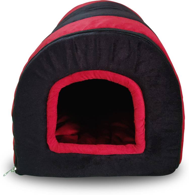 Dogerman Luxurious Cave Shape Velvet Bed For Small Dogs & Cats S Pet Bed