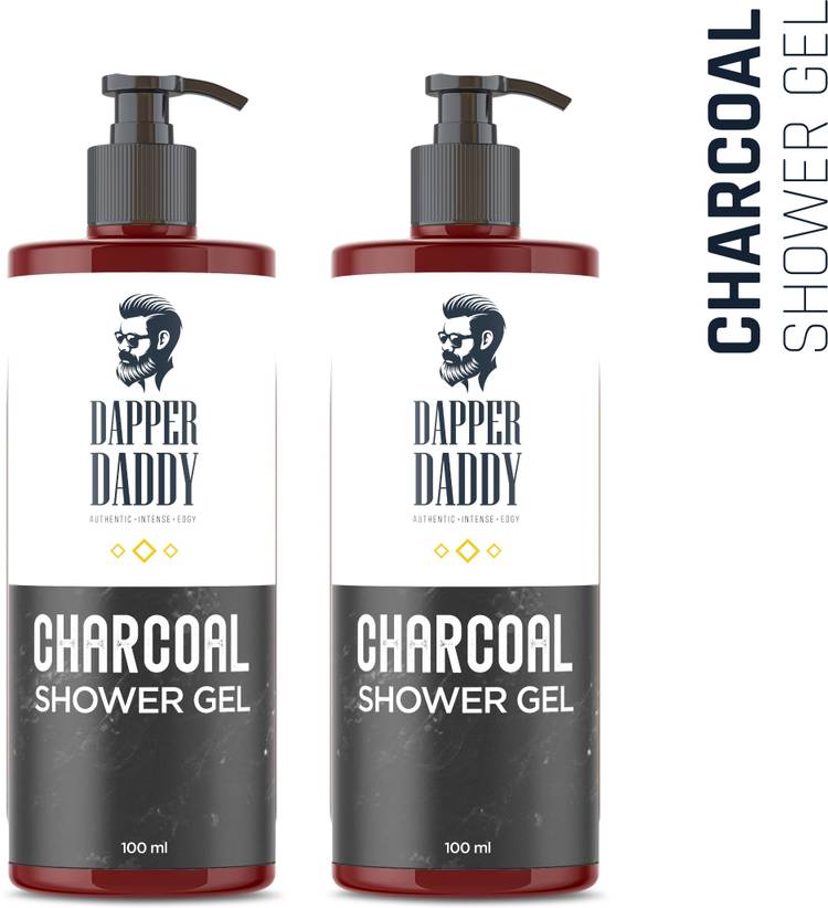 Dapper Daddy Charcoal Shower Gel | Pack of 2 (100 ml each)