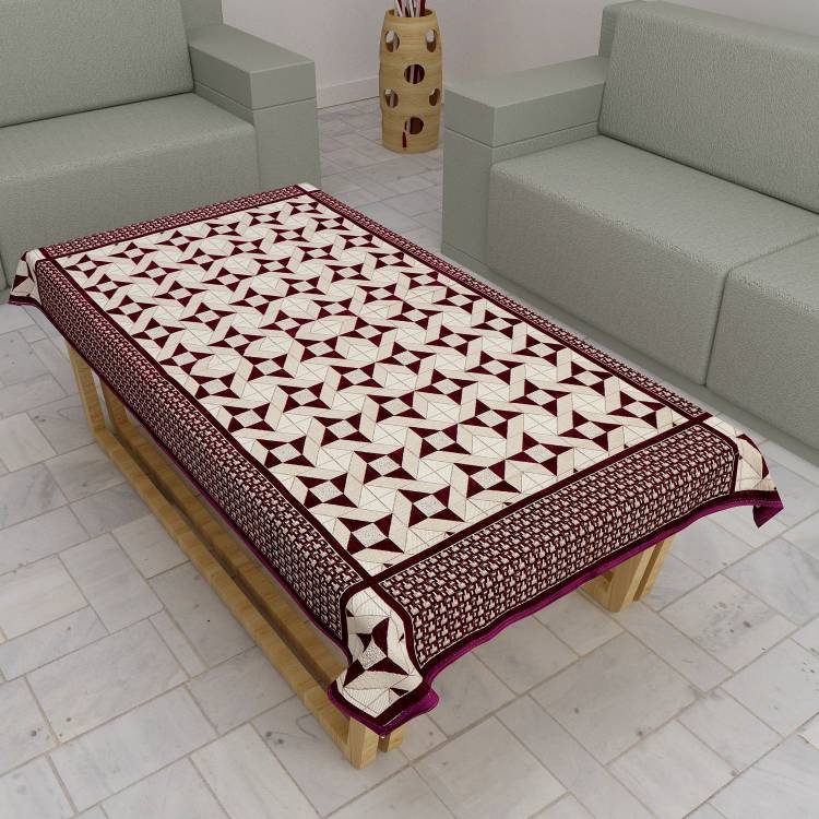 S N TRADERS Geometric, Ikat 4 Seater Table Cover