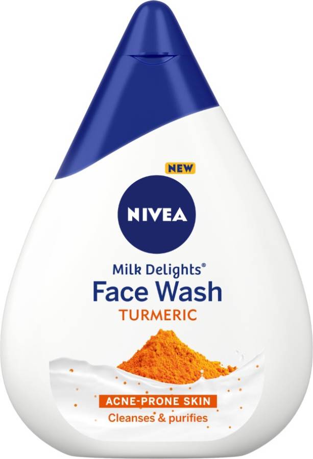 NIVEA Milk Delights  TURMERIC for Acne-Prone Skin, 100 ml Face Wash Price in India