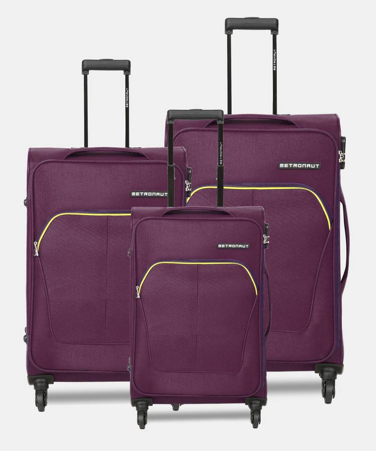 Soft Body Set of 3 Luggage - Supreme Combo Set (30"+26"+22") - Purple