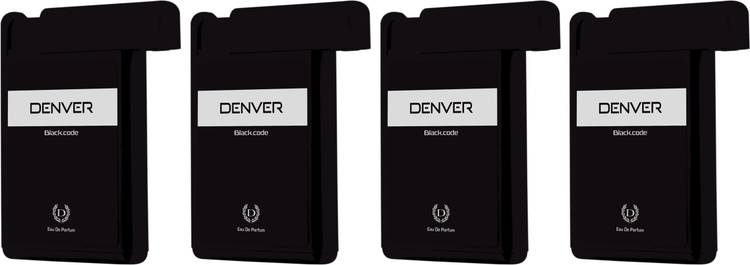 Denver Black Code Pocket Perfume (Pack of 4) Eau de Parfum - 72 ml