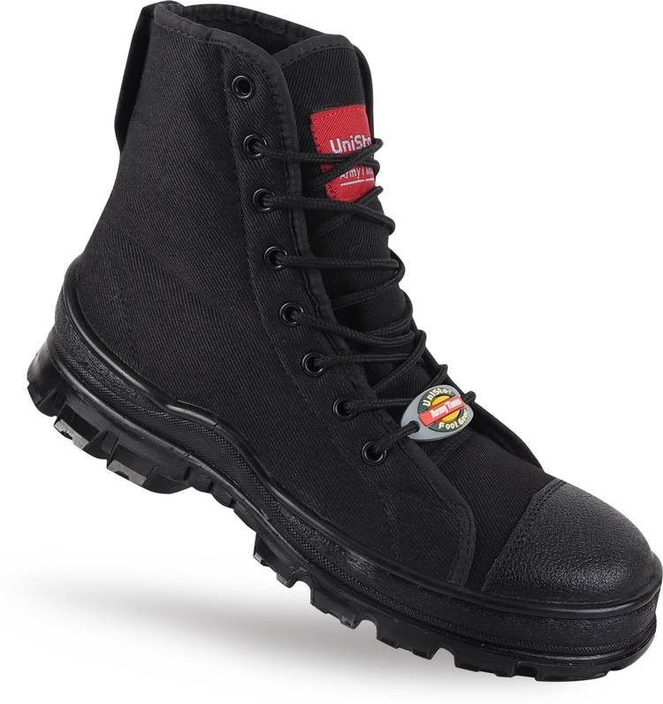 Jungle Boots- Oil Stain & Water Resistant- Extra Cushion InnerSole -Light Weight Trekking Casuals For Men