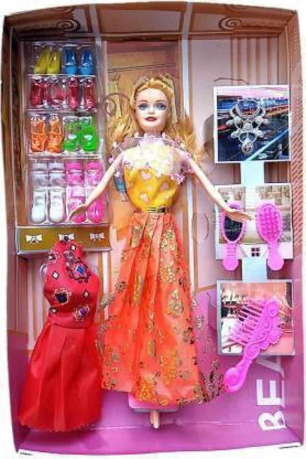 Jalaunsportscreations @11WINS SSister Doll Stuffed So11ft Plush toy love girl (Multicolor) pink dress (