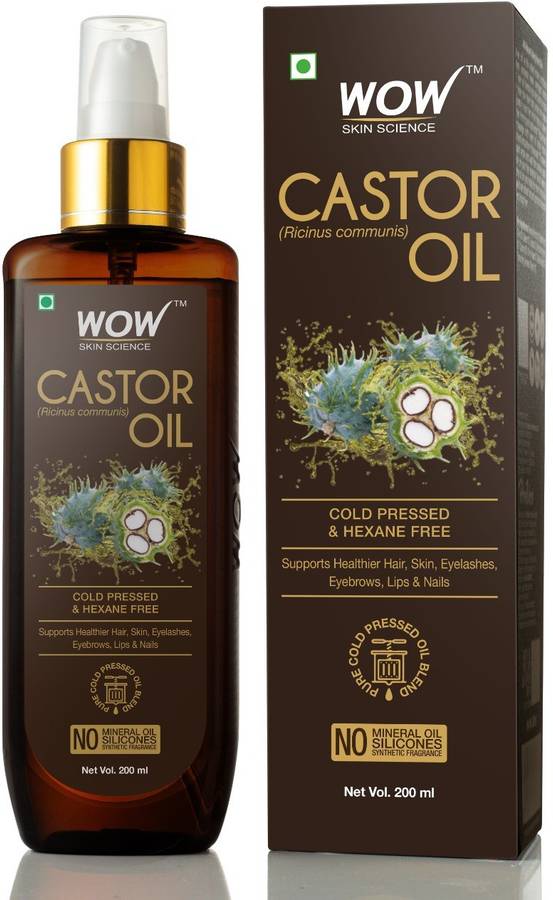 WOW Skin Science Castor Oil -200mL Hair Oil