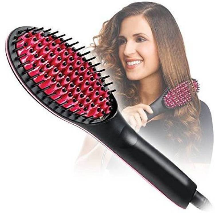 MARCRAZY Simply Straight Ceramic Electric Digital Fast Hair Straightener Comb Brush And Smooth Hair Ironer With Lcd Display Simply Straight Hair Straightener Price in India