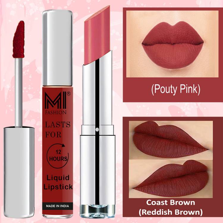 MI FASHION Made in India Lipstick Combo Offers 100% Veg Long Lasting Cruelty Free Code no 929 Price in India