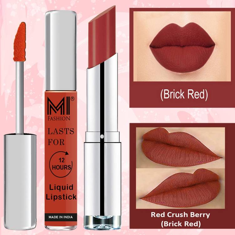 MI FASHION Made in India Lipstick Combo Offers 100% Veg Long Lasting Cruelty Free Code no 866 Price in India