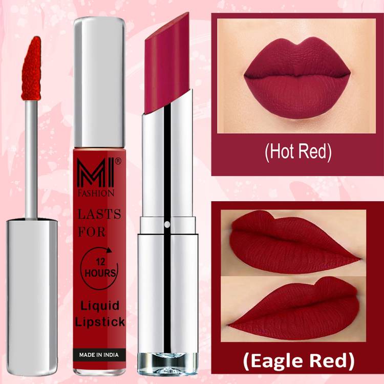 MI FASHION Made in India Lipstick Combo Offers 100% Veg Long Lasting Cruelty Free Code no 986 Price in India