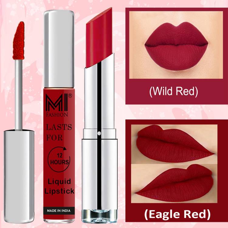 MI FASHION Made in India Lipstick Combo Offers 100% Veg Long Lasting Cruelty Free Code no 981 Price in India