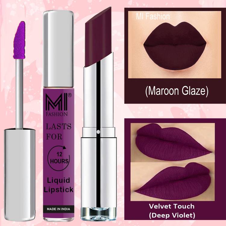 MI FASHION Made in India Lipstick Combo Offers 100% Veg Long Lasting Cruelty Free Code no 963 Price in India