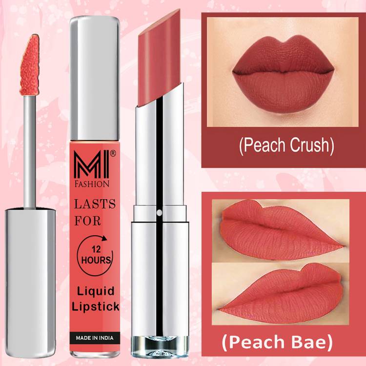 MI FASHION Made in India Lipstick Combo Offers 100% Veg Long Lasting Cruelty Free Code no 1101 Price in India