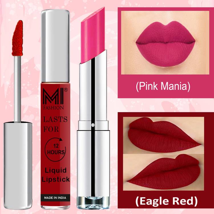 MI FASHION Made in India Lipstick Combo Offers 100% Veg Long Lasting Cruelty Free Code no 996 Price in India