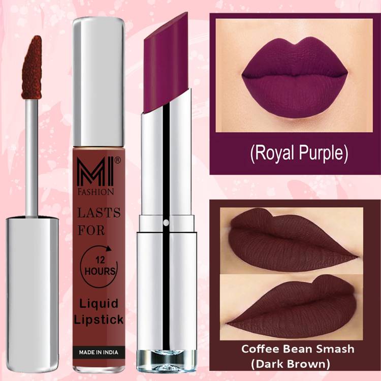 MI FASHION Made in India Lipstick Combo Offers 100% Veg Long Lasting Cruelty Free Code no 951 Price in India