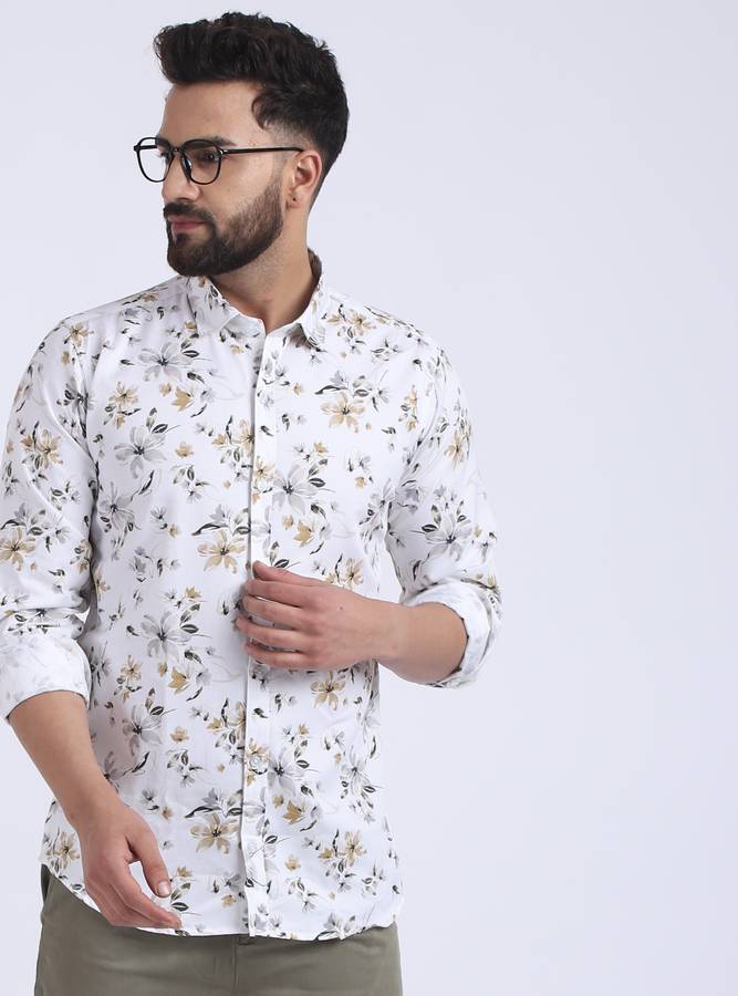 Men Floral Print Casual Shirt