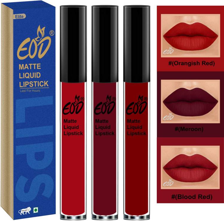 EOD Long Lasting Made in India Liquid Matte Lipsticks Set no 268 Price in India