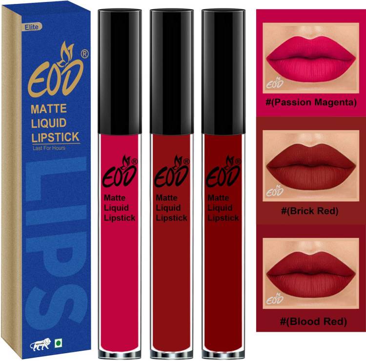 EOD Long Lasting Made in India Liquid Matte Lipsticks Set no 460 Price in India
