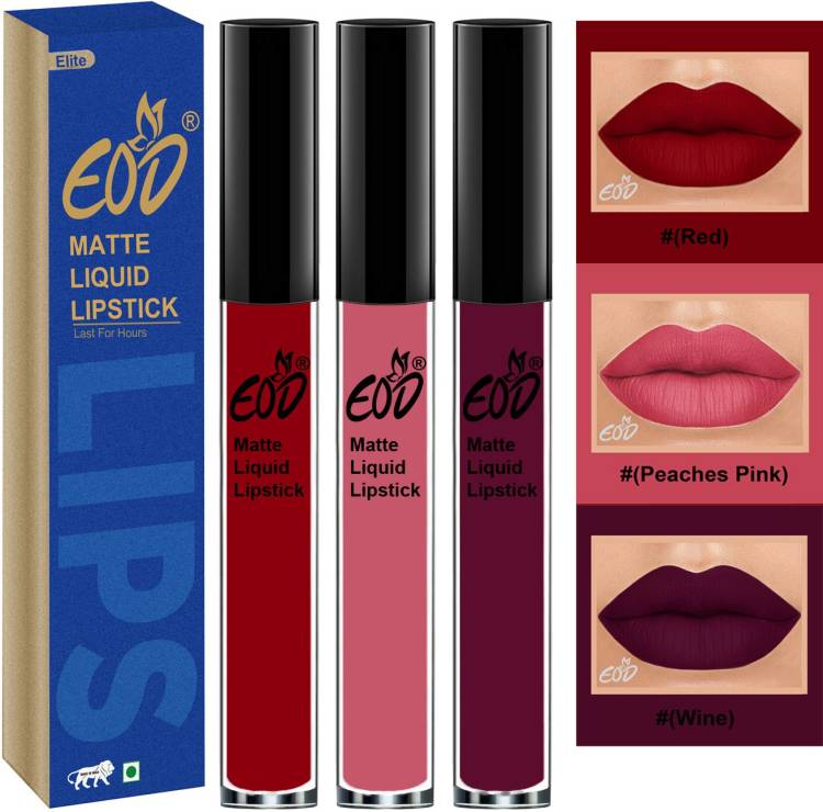 EOD Long Lasting Made in India Liquid Matte Lipsticks Set no 295 Price in India
