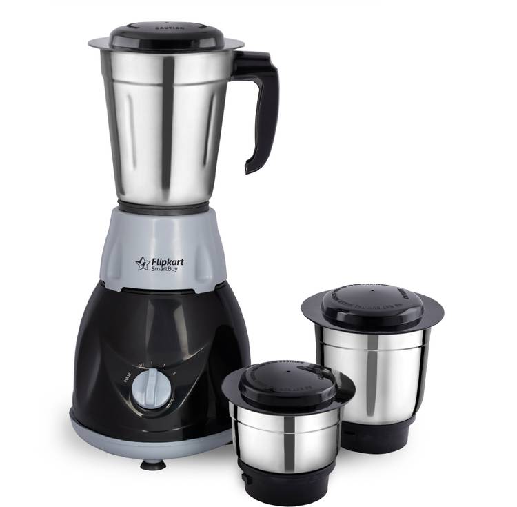 Flipkart SmartBuy PowerChef Storm 500 W Mixer Grinder (3 Jars, Grey, Black)