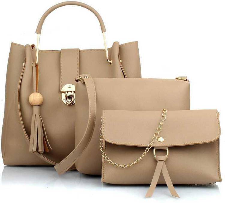 Women Beige Sling Bag