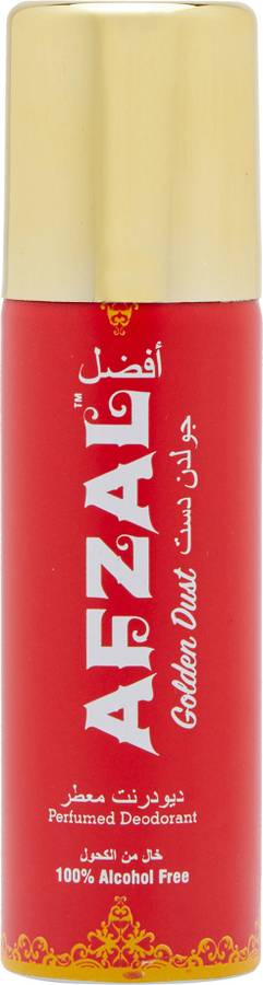 AFZAL Non Alcoholic Golden Dust Deodorant 50 Ml Deodorant Spray - For Men & Women