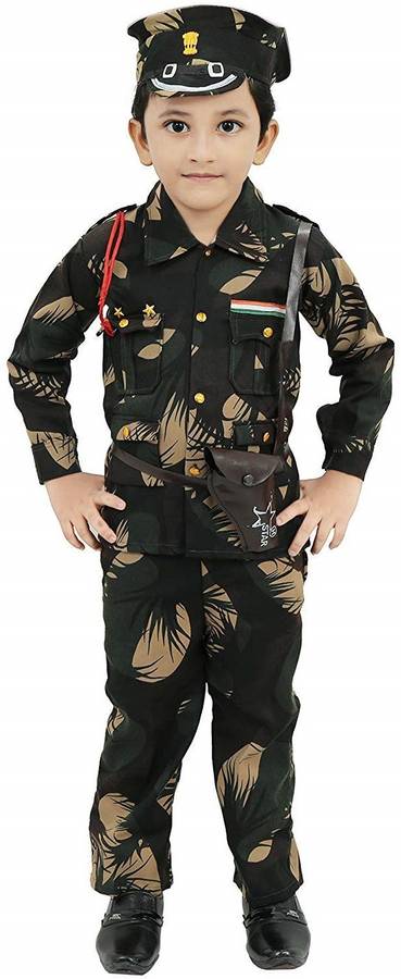 Evaan Enterprises Army Kids Costume Wear