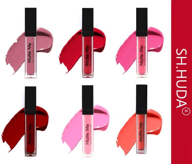 Sh.Huda Forever Matte Me Liquid Beauty Lipstick Set Of 6 Price in India