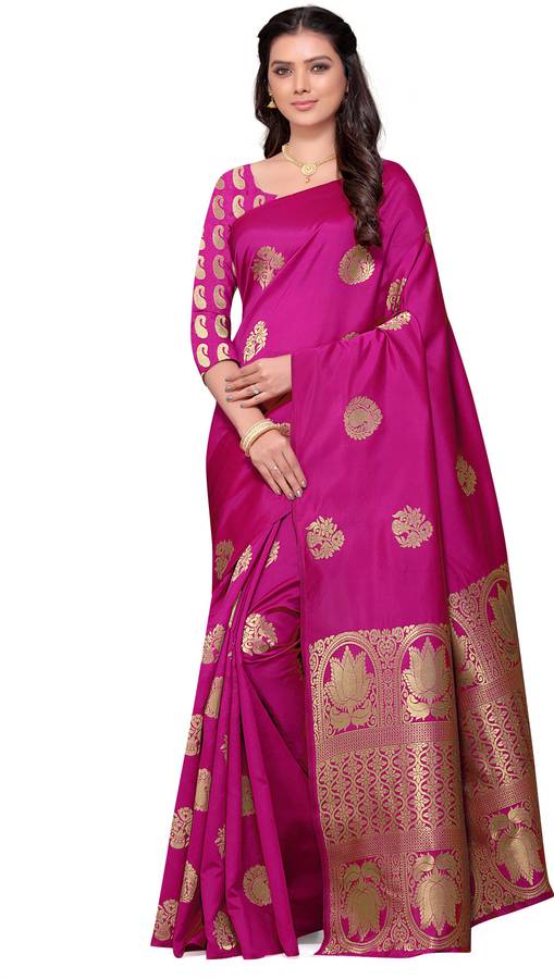 Self Design Banarasi Art Silk, Jacquard Saree