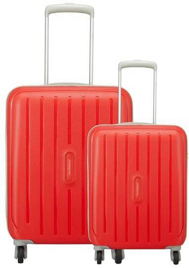 Hard Body Set of 2 Luggage - Photon Strolly Set 55+65 360 Fir - Red