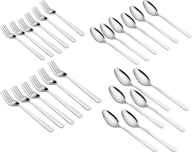 Flipkart SmartBuy Stainless Steel CutlerySet of 24 pieces Stainless Steel Cutlery Set