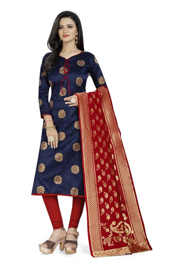 Diva's Choice Cotton Silk Blend Woven Salwar Suit Material Price in India