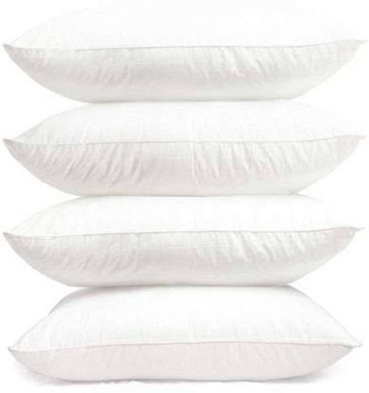 BOGGY Polyester Fibre Solid Sleeping Pillow Pack of 4