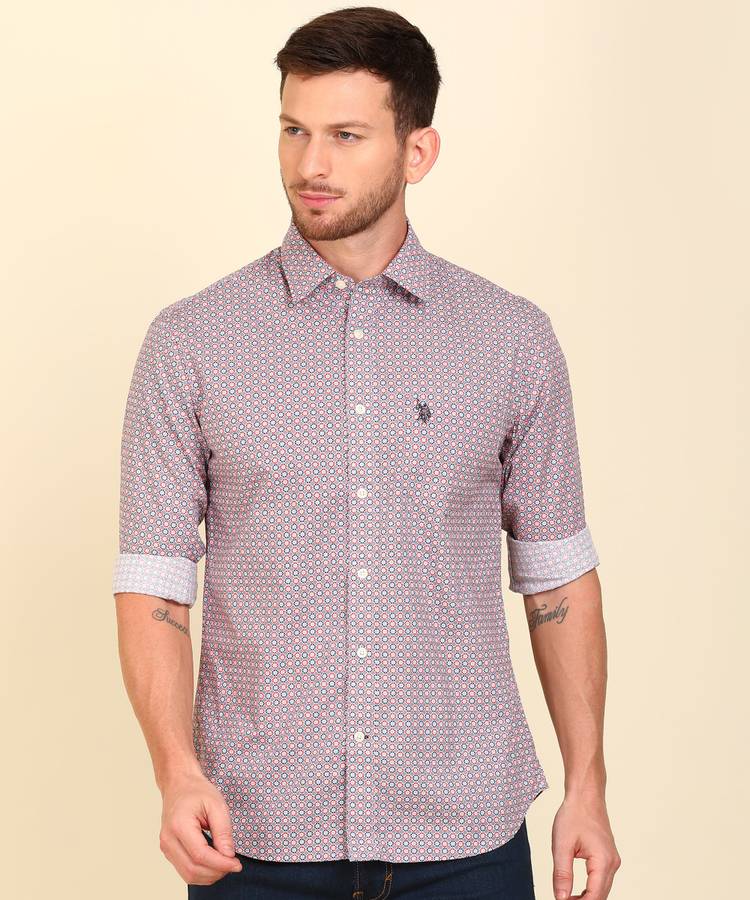 Men Printed Casual Slim Shirt