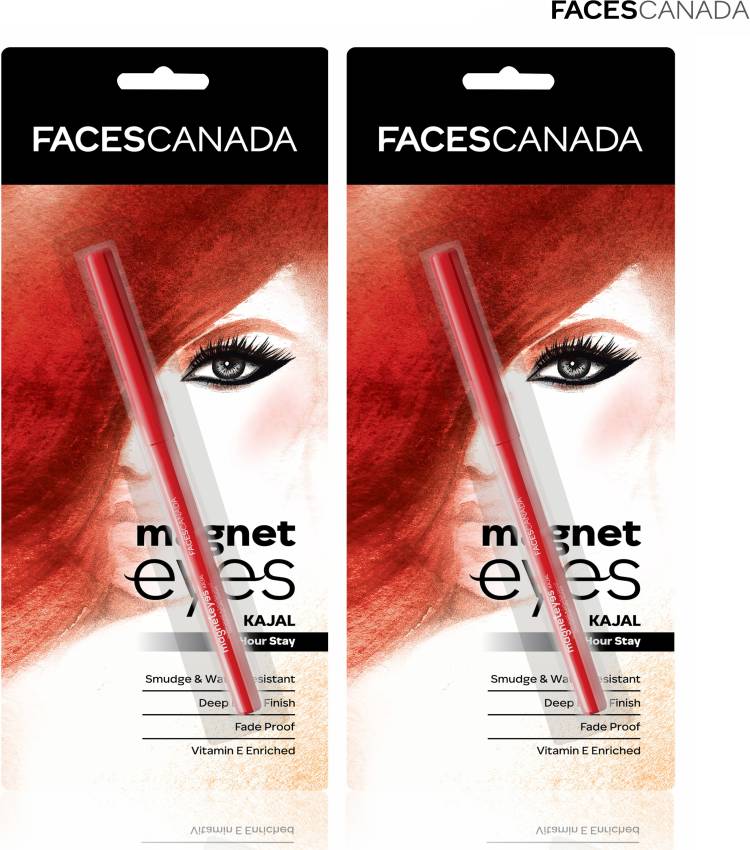 FACES CANADA Magneteyes Kajal Duo Price in India