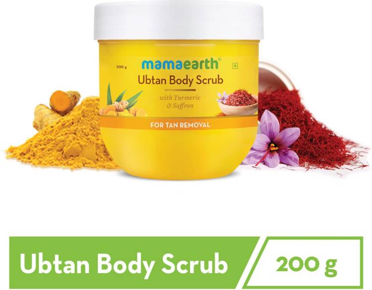 MamaEarth Ubtan Body Scrub with Turmeric & Saffron for Tan Removal – 200 ml Scrub Price in India