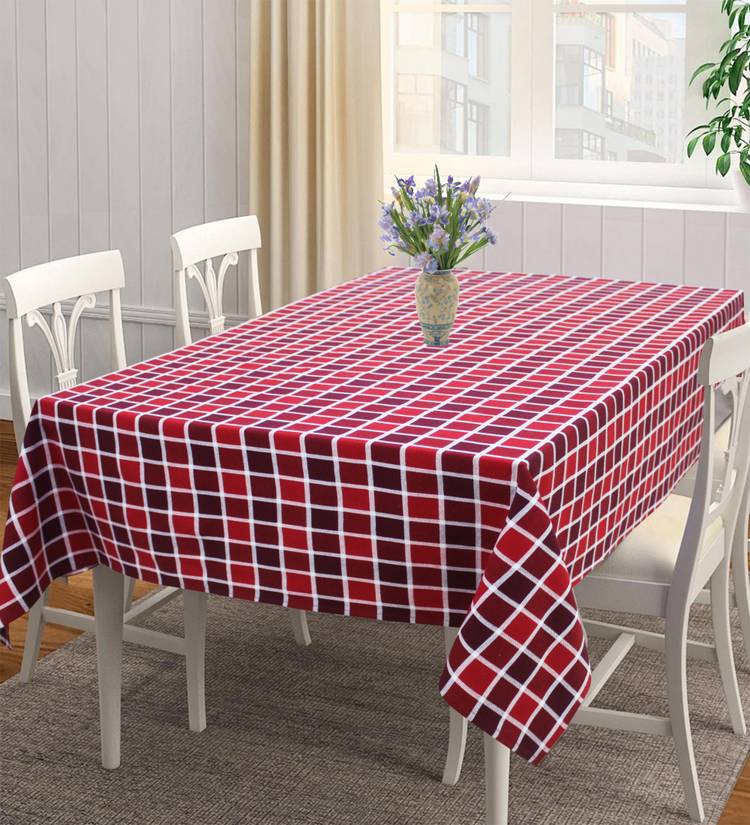 Flipkart SmartBuy Checkered 4 Seater Table Cover