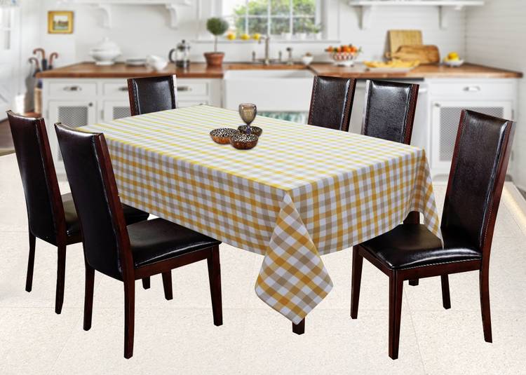 Flipkart SmartBuy Checkered 6 Seater Table Cover