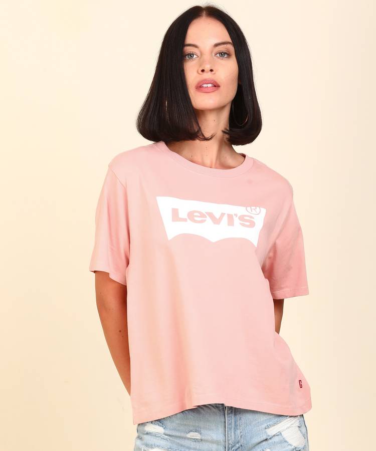 Graphic Print Women Round Neck Pink T-Shirt