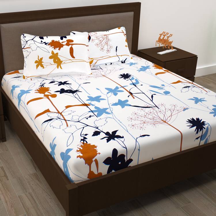 Story@home 186 TC Cotton Double Floral Bedsheet