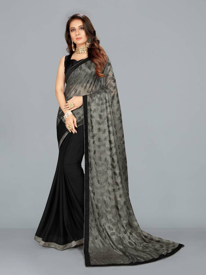 Printed Fashion Lycra Blend Saree Price in India