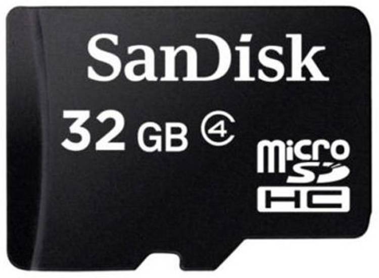 SanDisk microSDHC 32 GB SD Card Class 4 4 MB/s  Memory Card