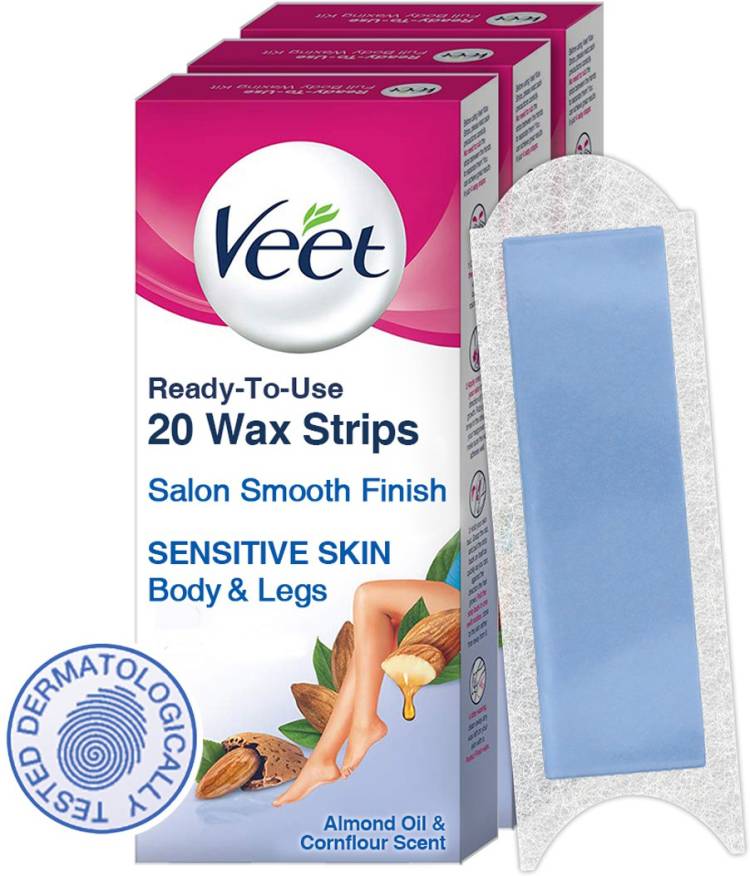 Veet Full Body Sensitive Skin Waxing Kit Strips Price in India