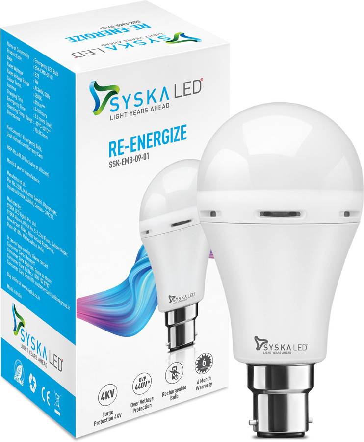 SYSKA SSK-EMB-09-01 Bulb Emergency Light