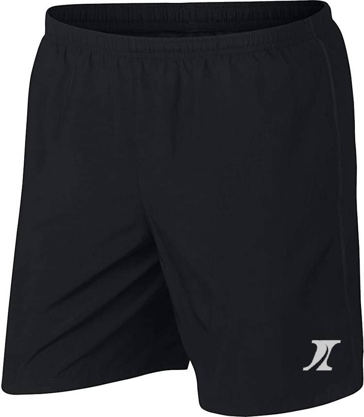 Solid Men Black Sports Shorts